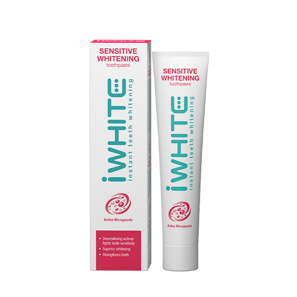 I White Packshot Sensitive Toothpaste MF